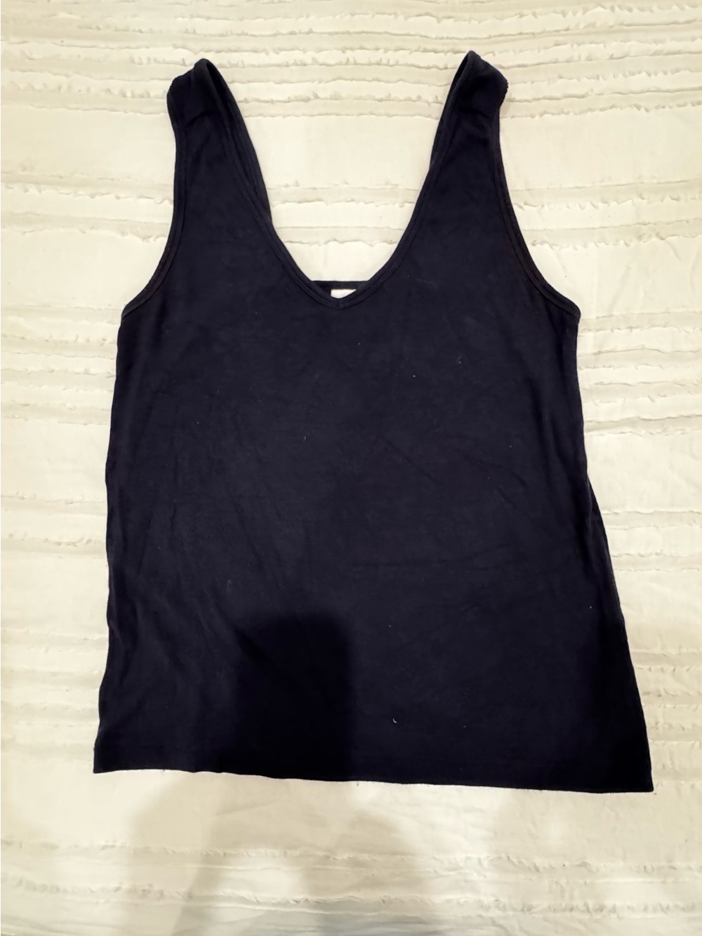 CAbi Navy V-Neck Tank Top